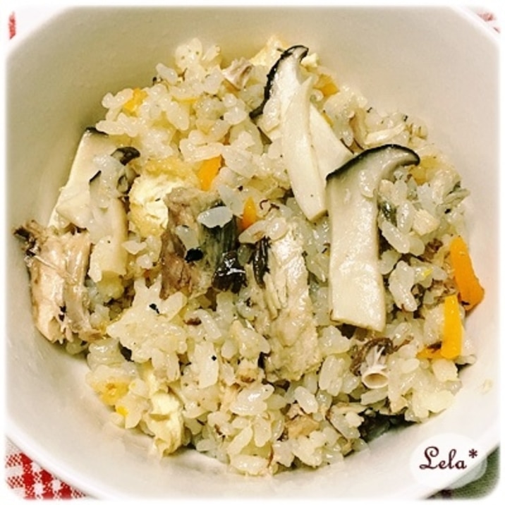 さば水煮缶の炊き込みご飯3合